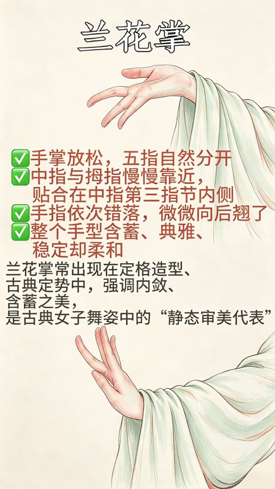 兰花掌与瓦楞掌手法对比图解